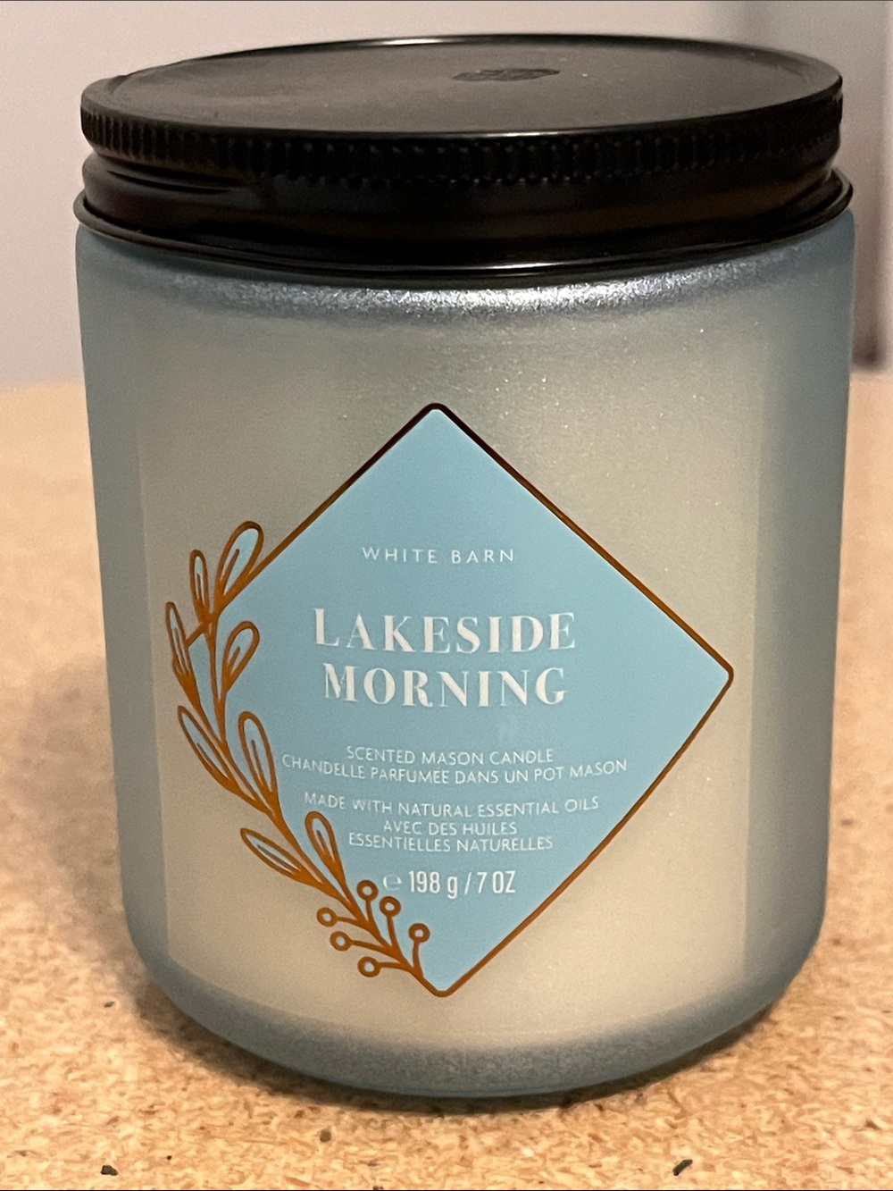 Lakeside Morning White Barn
